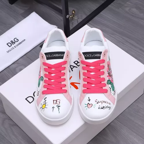 Replica Dolce & Gabbana D&G Casual Shoes For Women #1373613 $92.00 USD for Wholesale