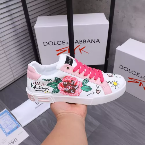 Replica Dolce & Gabbana D&G Casual Shoes For Women #1373613 $92.00 USD for Wholesale