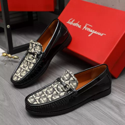 Salvatore Ferragamo Leather Shoes For Men #1373656, $80.00 USD, [ITEM#1373656], Salvatore Ferragamo Leather Shoes