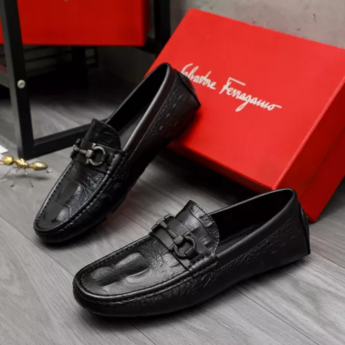 Salvatore Ferragamo Leather Shoes For Men #1373661