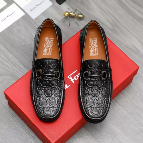 Salvatore Ferragamo Leather Shoes For Men #1373663, $80.00 USD, [ITEM#1373663], Salvatore Ferragamo Leather Shoes