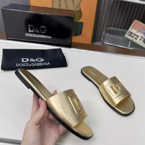 Replica Dolce & Gabbana D&G Slippers For Women #1374154 $85.00 USD for Wholesale