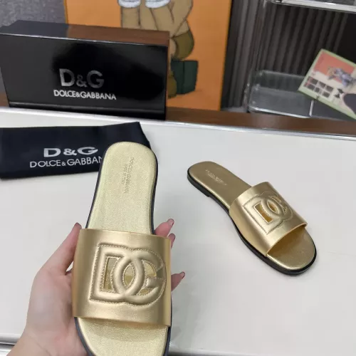 Replica Dolce & Gabbana D&G Slippers For Women #1374154 $85.00 USD for Wholesale