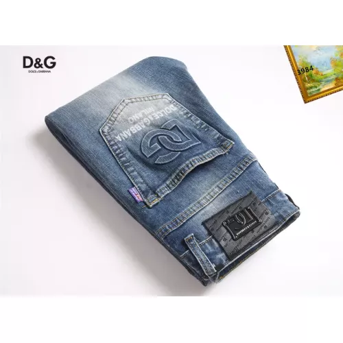 Replica Dolce & Gabbana D&G Jeans For Men #1376383 $48.00 USD for Wholesale