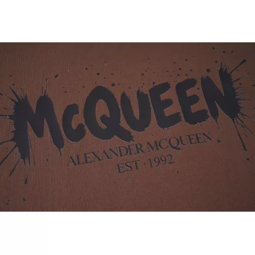 Replica Alexander McQueen T-shirts Short Sleeved For Unisex #1376941 $32.00 USD for Wholesale