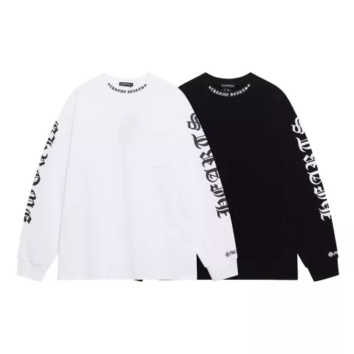 Replica Chrome Hearts T-Shirts Long Sleeved For Unisex #1376990 $42.00 USD for Wholesale