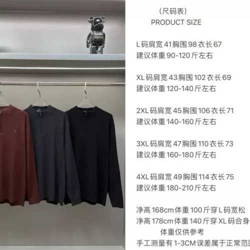 Replica Ralph Lauren Polo Sweaters Long Sleeved For Men #1377221 $60.00 USD for Wholesale