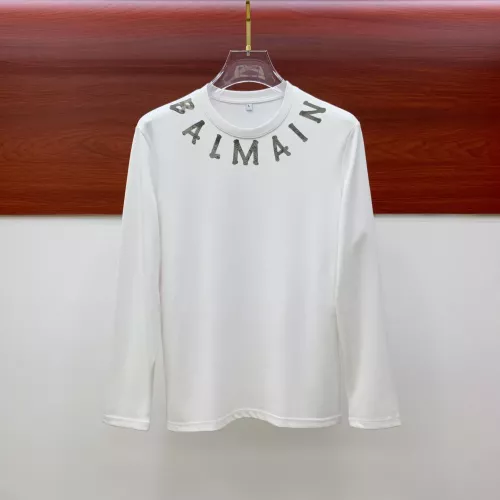 Balmain T-Shirts Long Sleeved For Men #1377477, $72.00 USD, [ITEM#1377477], Balmain T-Shirts