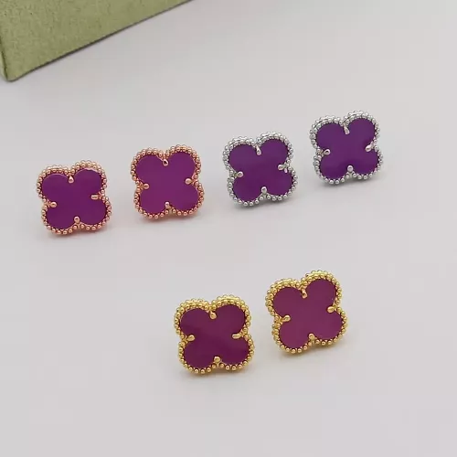 Replica Van Cleef & Arpels Earrings For Women #1378598 $25.00 USD for Wholesale