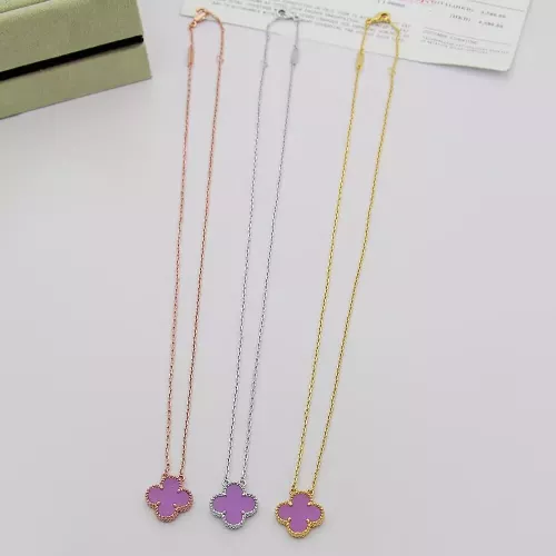 Replica Van Cleef & Arpels Necklaces For Women #1378601 $25.00 USD for Wholesale