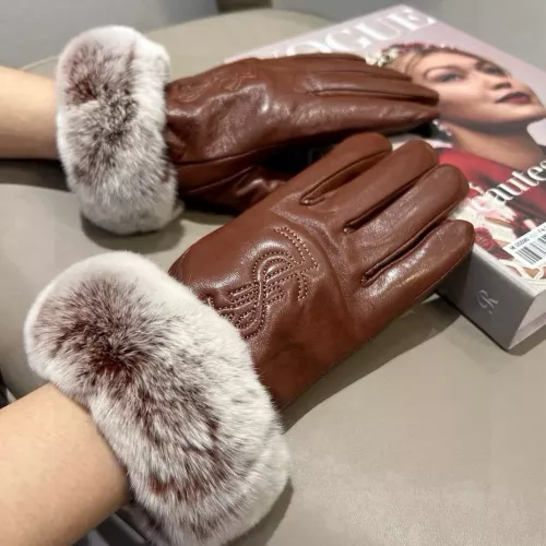 Replica Yves Saint Laurent Gloves For Women #1379096 $52.00 USD for Wholesale