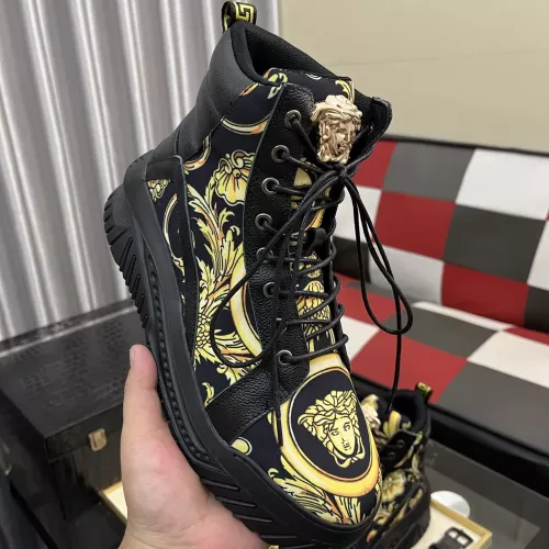Replica Versace High Tops Shoes For Men #1380518 $88.00 USD for Wholesale