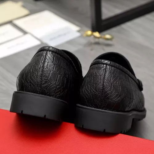 Replica Salvatore Ferragamo Leather Shoes For Men #1380538 $98.00 USD for Wholesale