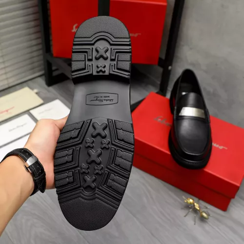 Replica Salvatore Ferragamo Leather Shoes For Men #1380543 $96.00 USD for Wholesale