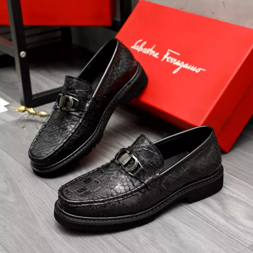 Salvatore Ferragamo Leather Shoes For Men #1380544