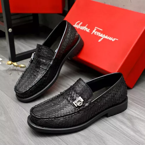 Salvatore Ferragamo Leather Shoes For Men #1380545