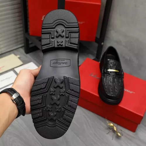 Replica Salvatore Ferragamo Leather Shoes For Men #1380547 $98.00 USD for Wholesale