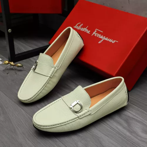 Salvatore Ferragamo Leather Shoes For Men #1380551