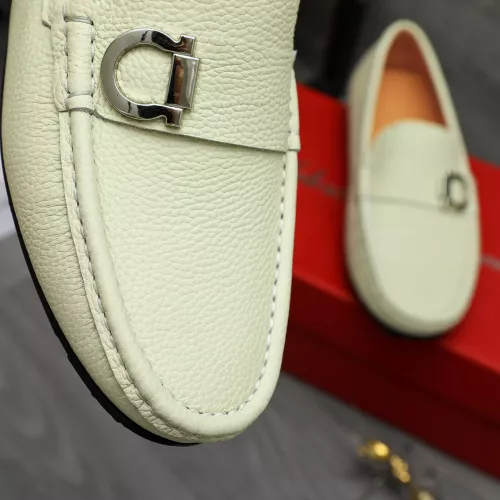 Replica Salvatore Ferragamo Leather Shoes For Men #1380551 $76.00 USD for Wholesale