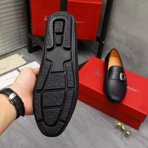 Replica Salvatore Ferragamo Leather Shoes For Men #1380553 $76.00 USD for Wholesale