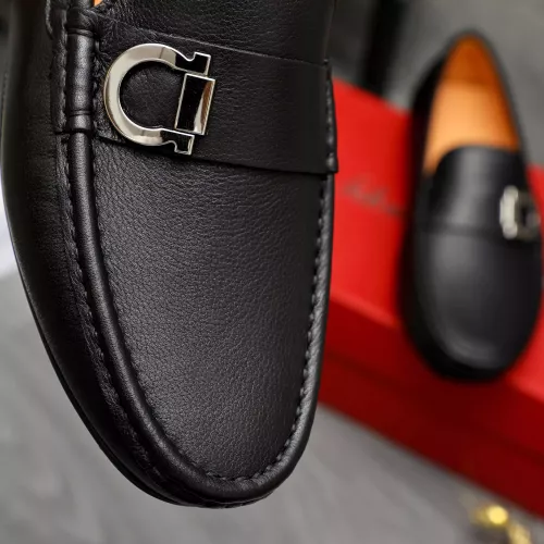 Replica Salvatore Ferragamo Leather Shoes For Men #1380553 $76.00 USD for Wholesale
