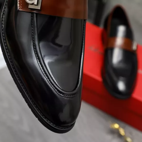 Replica Salvatore Ferragamo Leather Shoes For Men #1380556 $88.00 USD for Wholesale