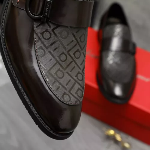 Replica Salvatore Ferragamo Leather Shoes For Men #1380559 $88.00 USD for Wholesale