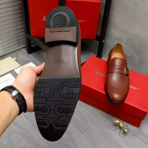 Replica Salvatore Ferragamo Leather Shoes For Men #1380564 $88.00 USD for Wholesale