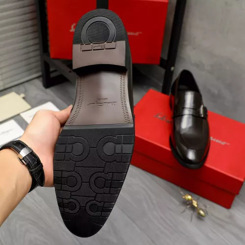 Replica Salvatore Ferragamo Leather Shoes For Men #1380565 $88.00 USD for Wholesale