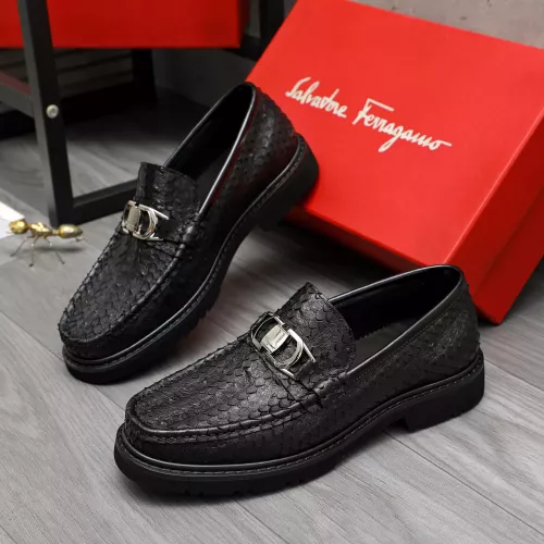 Salvatore Ferragamo Leather Shoes For Men #1380569