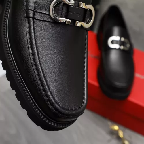 Replica Salvatore Ferragamo Leather Shoes For Men #1380580 $100.00 USD for Wholesale