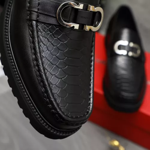 Replica Salvatore Ferragamo Leather Shoes For Men #1380594 $100.00 USD for Wholesale