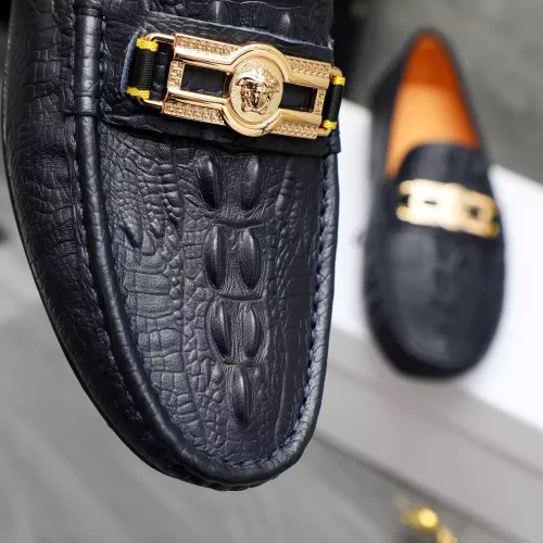 Replica Versace Leather Shoes For Men #1380605 $76.00 USD for Wholesale
