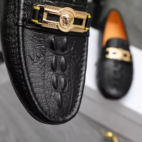 Replica Versace Leather Shoes For Men #1380607 $76.00 USD for Wholesale