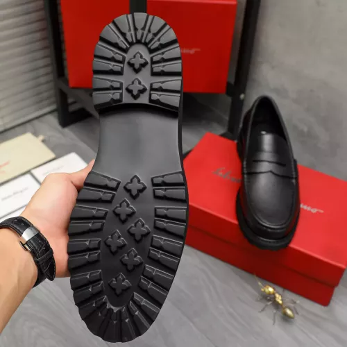 Replica Salvatore Ferragamo Leather Shoes For Men #1380642 $85.00 USD for Wholesale
