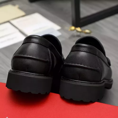 Replica Salvatore Ferragamo Leather Shoes For Men #1380649 $85.00 USD for Wholesale