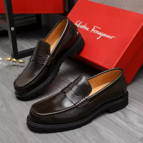 Salvatore Ferragamo Leather Shoes For Men #1380653