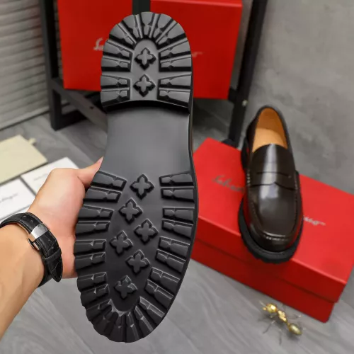 Replica Salvatore Ferragamo Leather Shoes For Men #1380653 $85.00 USD for Wholesale