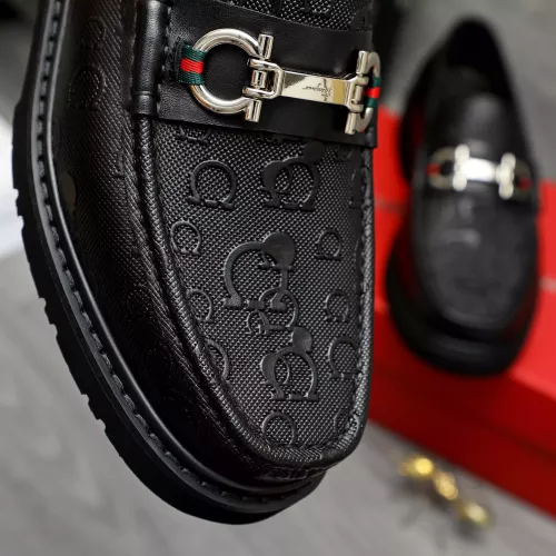 Replica Salvatore Ferragamo Leather Shoes For Men #1380668 $96.00 USD for Wholesale