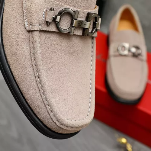 Replica Salvatore Ferragamo Leather Shoes For Men #1380669 $82.00 USD for Wholesale