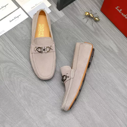 Salvatore Ferragamo Leather Shoes For Men #1380673