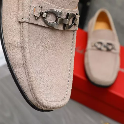 Replica Salvatore Ferragamo Leather Shoes For Men #1380677 $82.00 USD for Wholesale