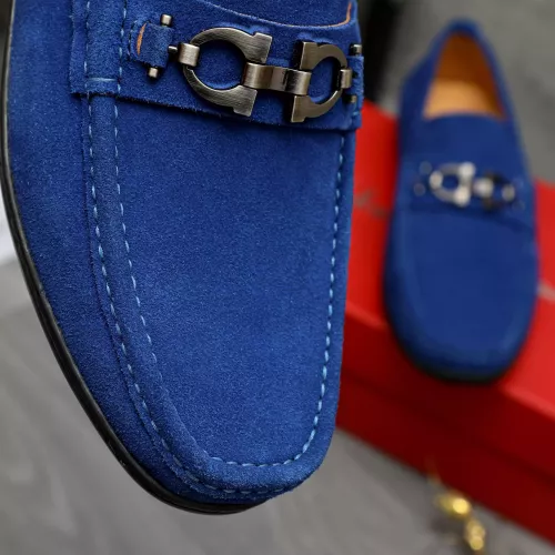 Replica Salvatore Ferragamo Leather Shoes For Men #1380679 $82.00 USD for Wholesale
