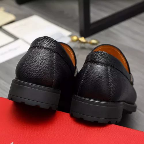 Replica Salvatore Ferragamo Leather Shoes For Men #1380681 $85.00 USD for Wholesale