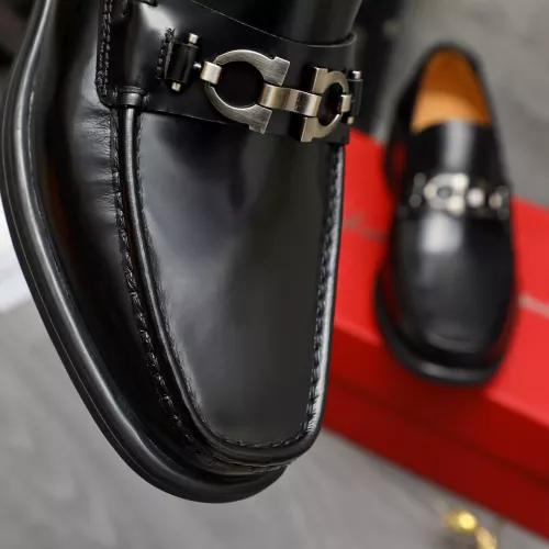Replica Salvatore Ferragamo Leather Shoes For Men #1380686 $85.00 USD for Wholesale