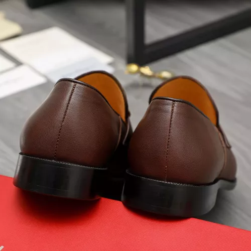 Replica Salvatore Ferragamo Leather Shoes For Men #1380695 $85.00 USD for Wholesale