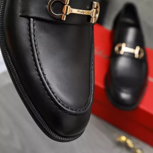 Replica Salvatore Ferragamo Leather Shoes For Men #1380698 $85.00 USD for Wholesale