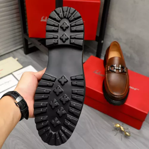 Replica Salvatore Ferragamo Leather Shoes For Men #1380721 $85.00 USD for Wholesale