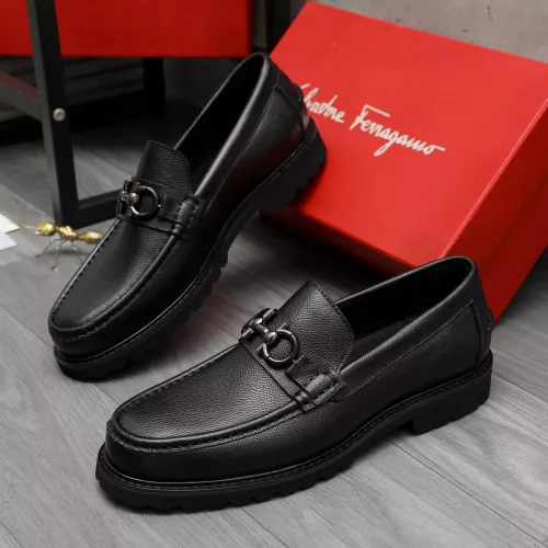 Salvatore Ferragamo Leather Shoes For Men #1380724