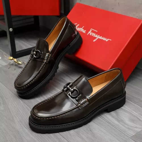 Salvatore Ferragamo Leather Shoes For Men #1380726